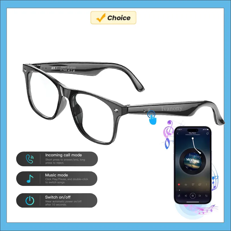 多機能翻訳スマートグラス-bluetooth-通話音楽再生ノイズキャンセリング音声メモポータブル言語翻訳デバイス