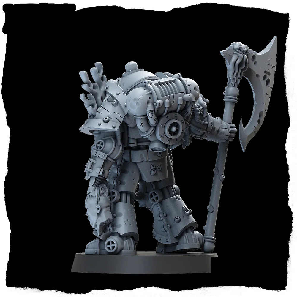 Fetid Dredge Axe Miniature, Knif Figure, Space Walker, Plasma Gun, HD 3D Printed Resin Model, Action Guard Proxy Wargame