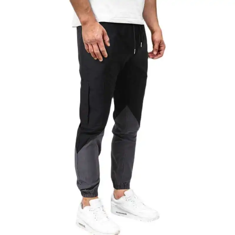 

Осенние повседневные свободные брюки, мужские молодежные модные свободные брюки, удобные хлопковые и льняные брюки на молнии, стандартный крой