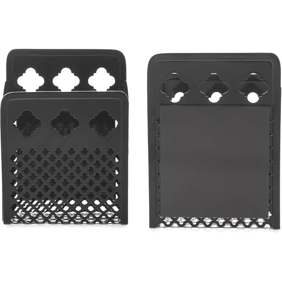 حامل القلم المغناطيسي شبكة معدنية مغناطيس قوي الجاف محو علامة حامل قشر المنظم العناصر الصغيرة سلة للثلاجة Whitebo #4