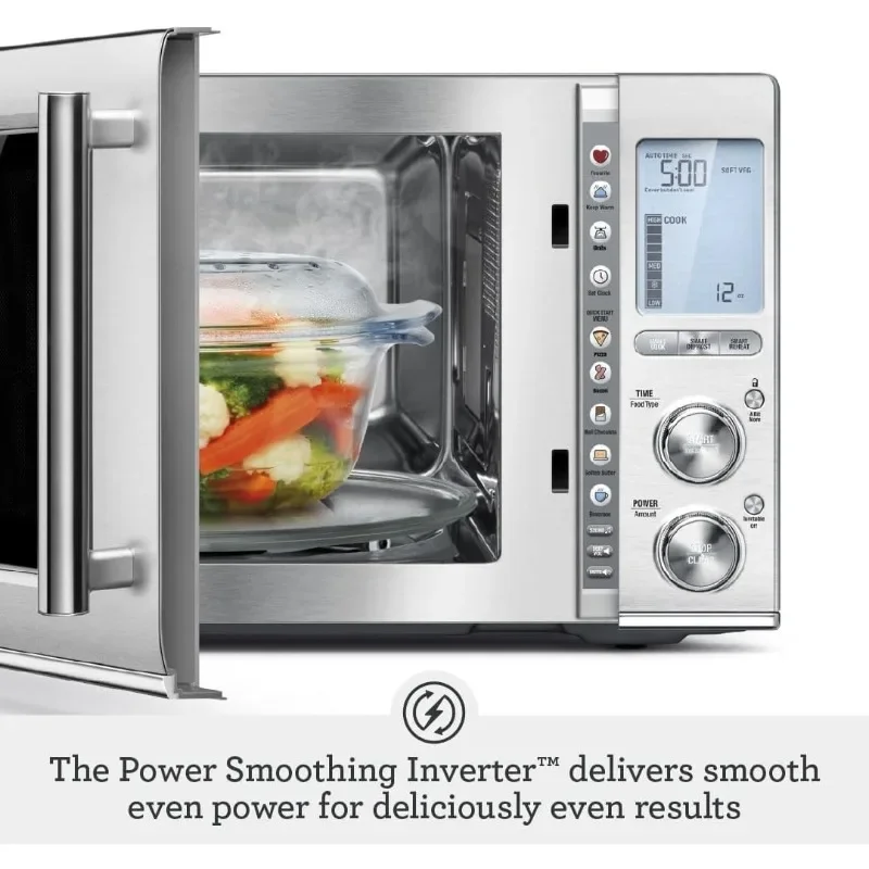 RM-BMO850BSS1BUC1 Smooth Wave Microwave, 15 smart presets and LCD display put all the power at your fingertips.