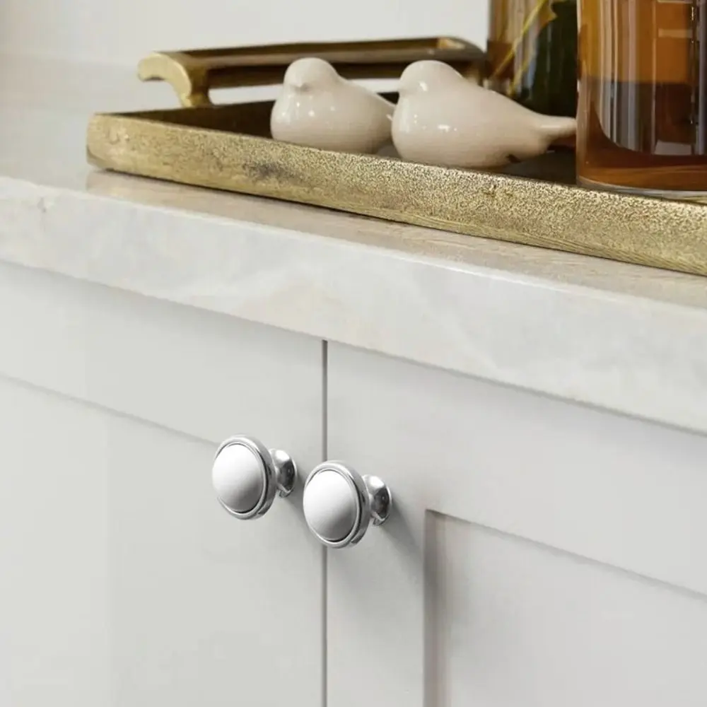 Modern Ceramic Cabinet Door Handles Light Luxury Minimalist Wardrobe Door Handle Ceramic Material Multifunctional Drawer Handle
