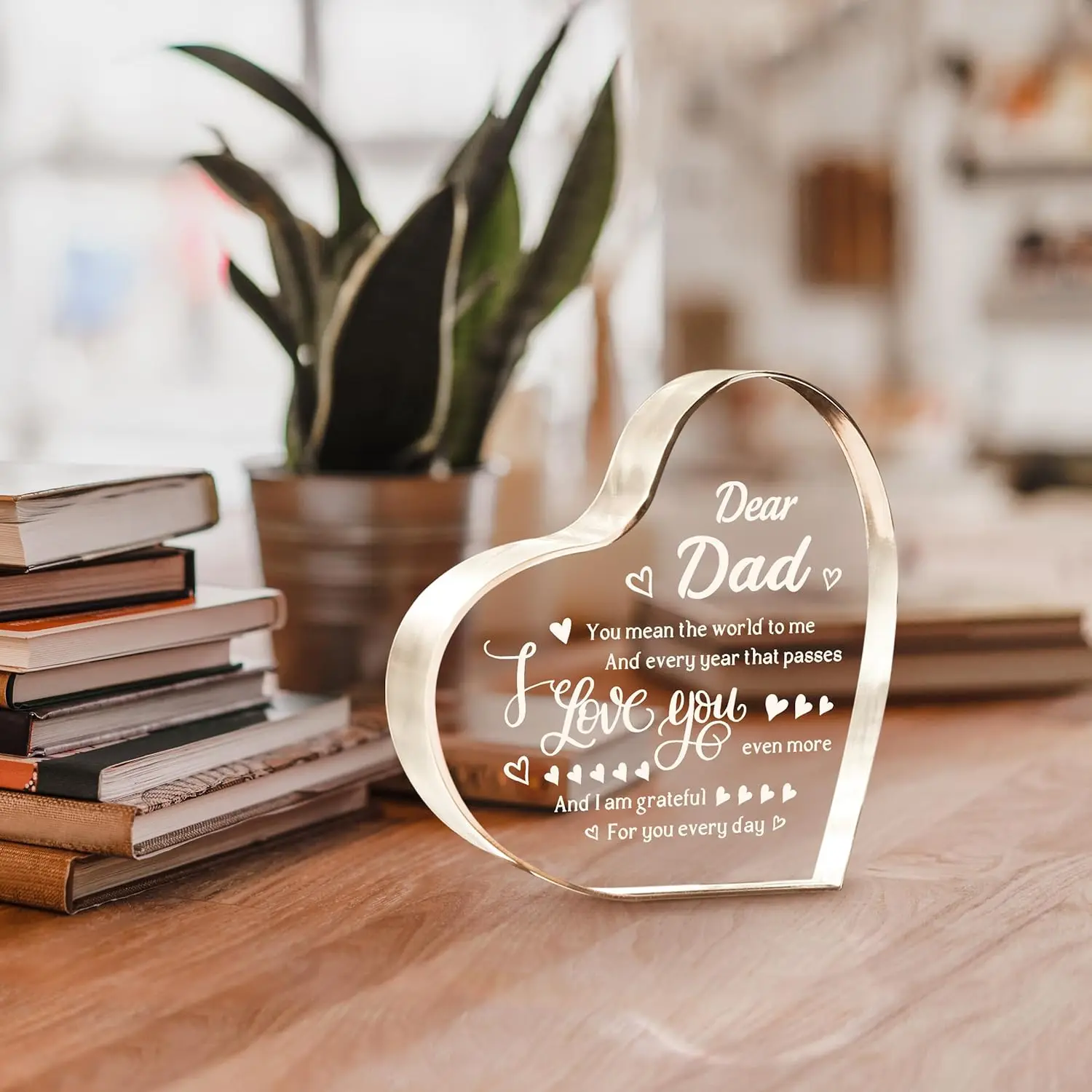 Gifts for Dad Christmas - Engraved I Love You Dad Keepsake - Dad Birthday Gifts from Daughter Son, Gift Ideas for Best Dad Ever