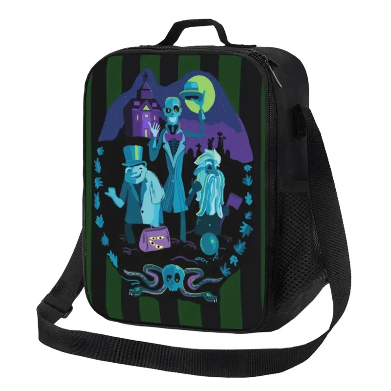 

Haunted Mansion Insulated Lunch Bag for Women Cooler Thermal Lunch Box Kids School Children