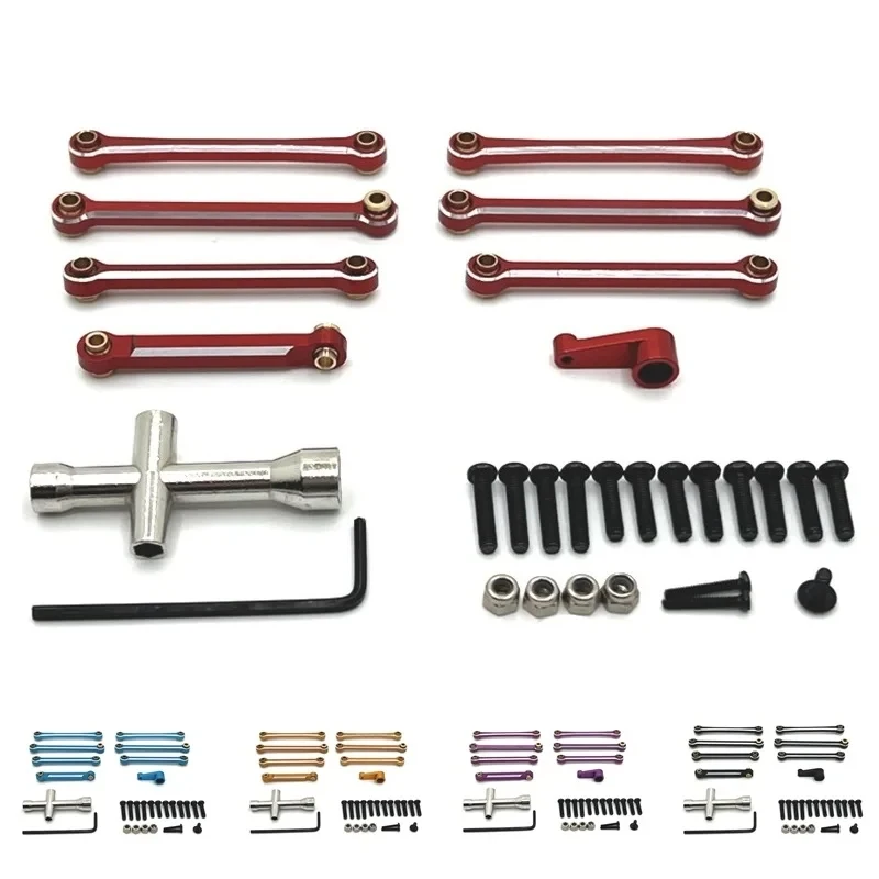 

Wltoys 144001 144010 124007 124008 124016 124017 124018 124019 Metal Tie Rod Linkage Link Rod Servo Arm RC Car Upgrade Parts