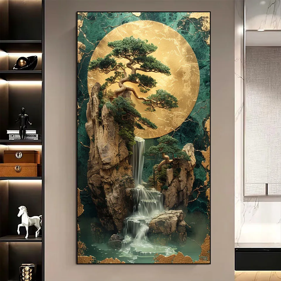 New 2025 Diamond Painting Jewellery Cross Stitch Kit Diy Full Mosaic Chinese style tree Surreal Landscapes rhinestone Embroidery