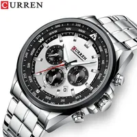 CURREN 8399 Luxury Brand Men's Watch Casual Sports Quartz Steel Strip Calendar Chronograph Watches for Man Relojes Para Hombres