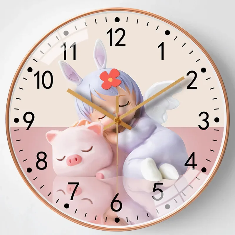 High quality [10-inch 25cm] modern household creative silent clock living room office hanging simple personalized wall clock