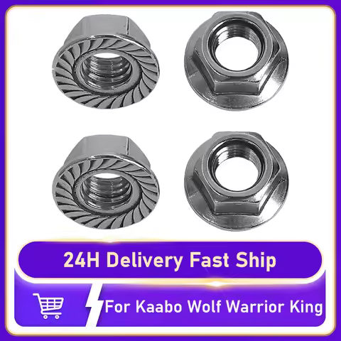 2/4pc Universal M14 Iron Flange Nut for ZERO 10X 11X VSETT 10+ Kaabo Wolf Warrior King Electric Scooter To Fix Motor Axle&amp;Fork