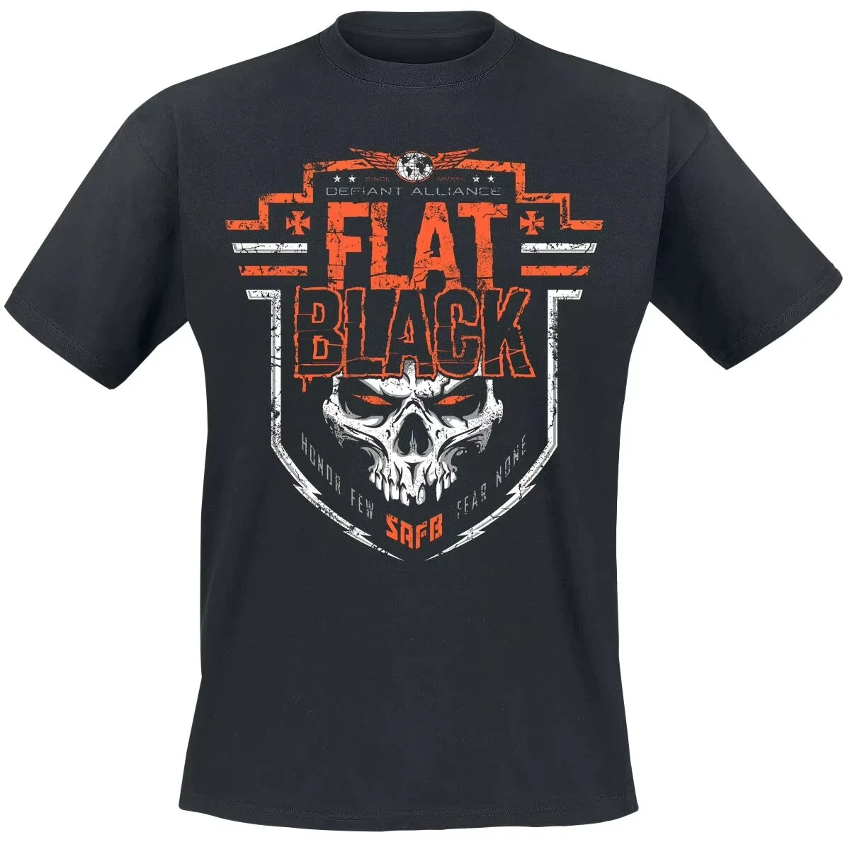 2026 Debut Album Tee Death Metal T-Shirt with Demon Mask & Band Logo Print Band Fan Merch