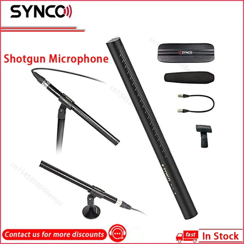 Synco Mic-D2 Shotgun Microphone Microphones Mikrofon Voice Recorder Audio Interface Home Studio Microphn Microphone for Radio