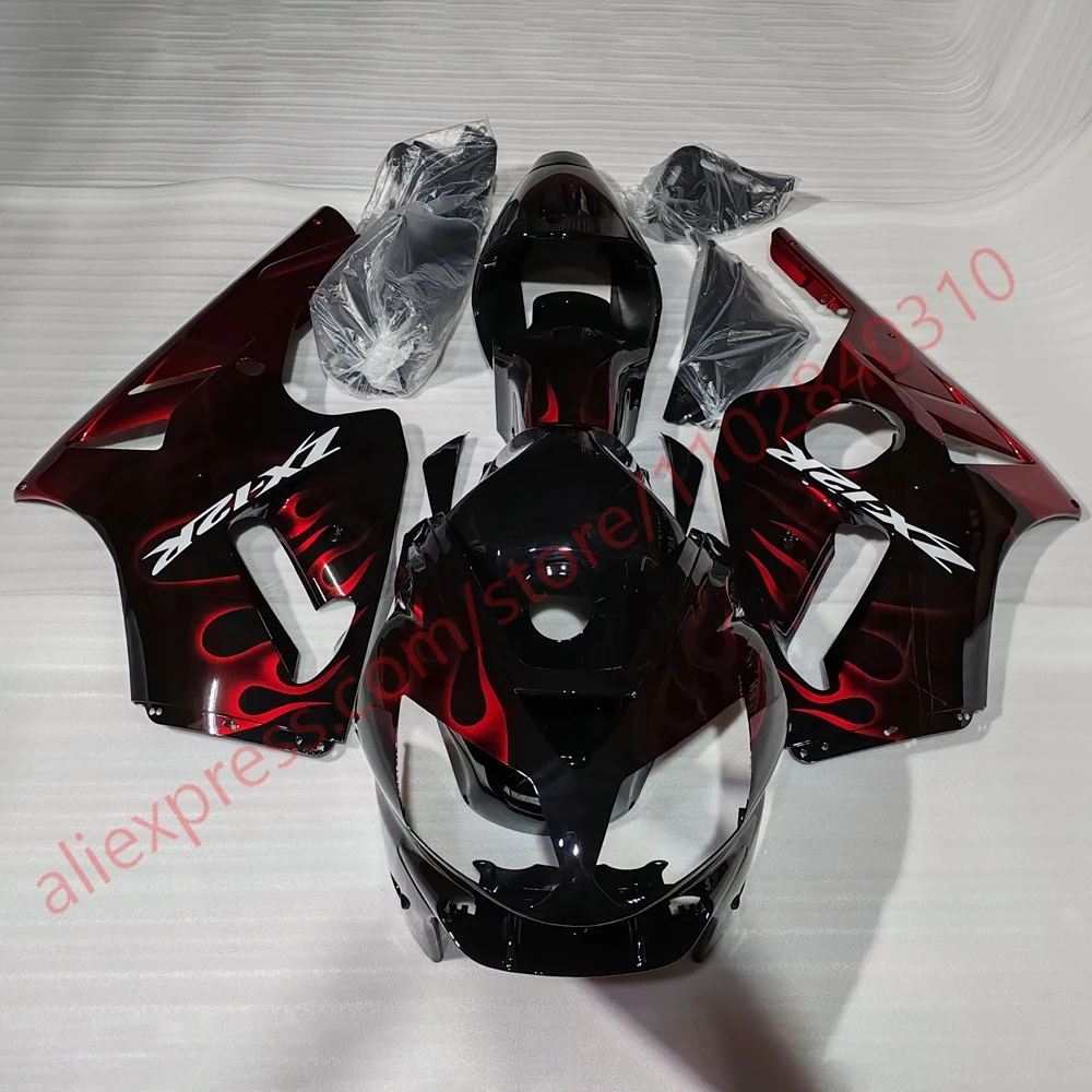 

For Kawasaki ZX 12R 2002 2003 2004 2005 Red Flame Motorcycle Fairings ZX12R 02 03 04 05 Aftermarket Body Parts Fairing Kit