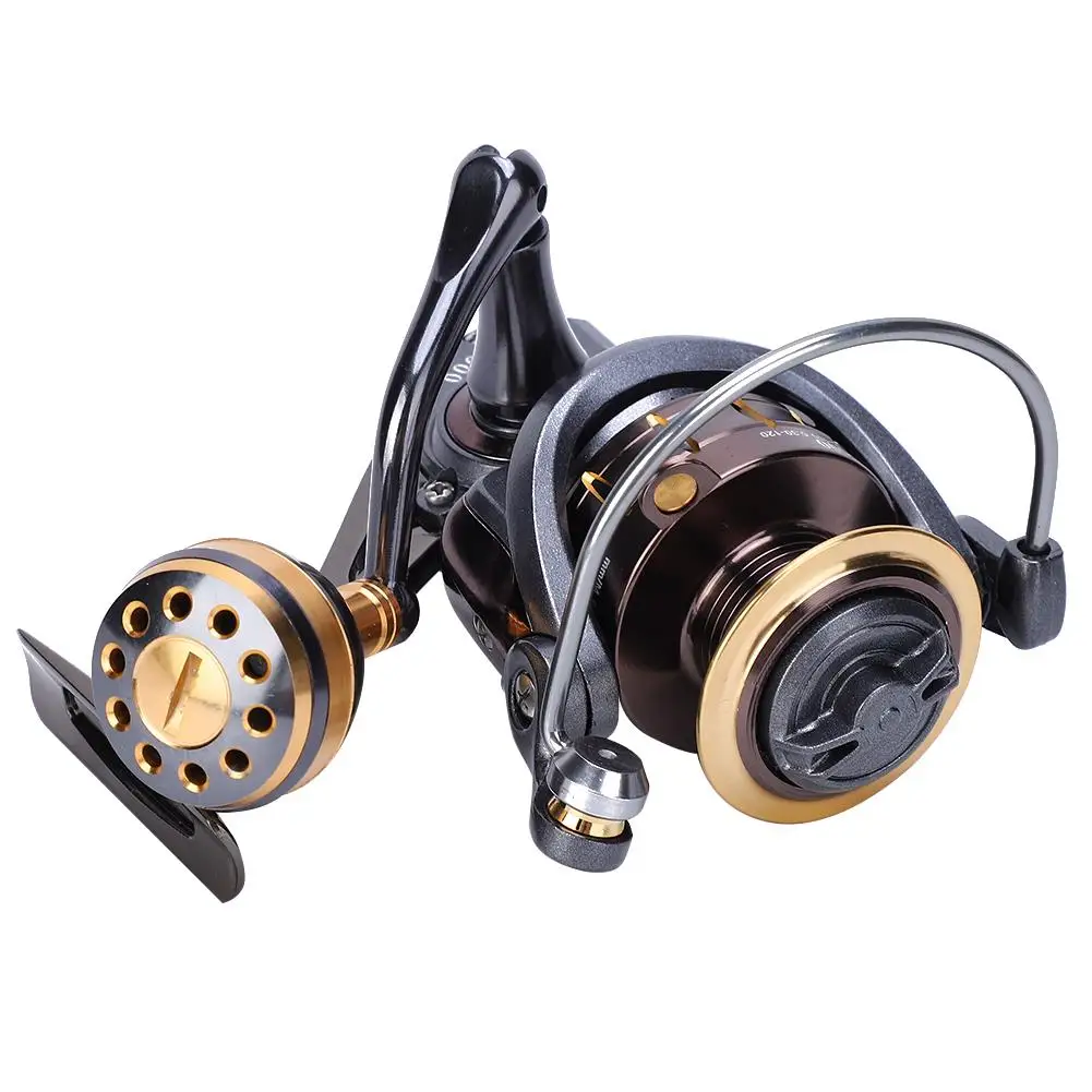 DEUKIO All-Metal Fishing Reel 4+1BB 5.0:1 Gear Ratio Long Distance Spool SW2000-SW7000