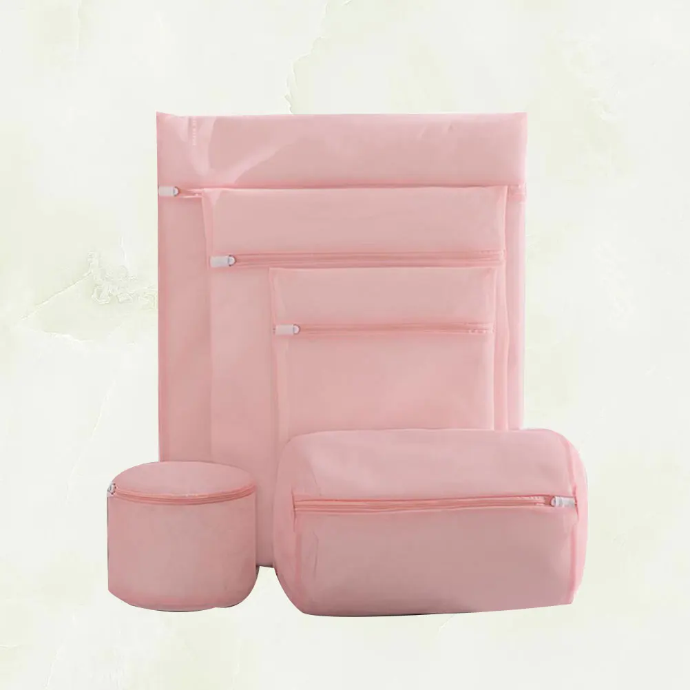 

Portable Washing Machine Protective Laundry Bag Mesh Anti-deformation Lingerie Pink Net