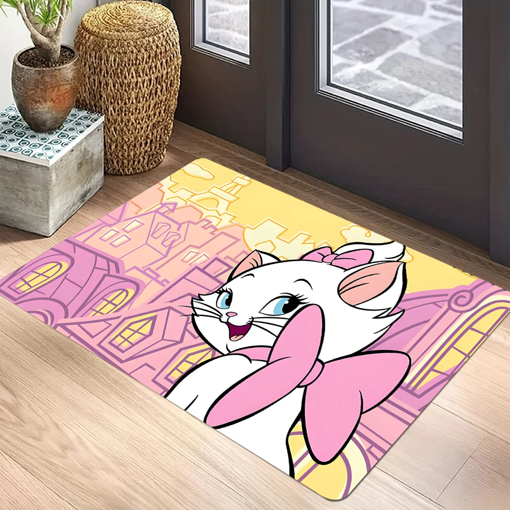 مينيسو ديزني ماري القط طباعة ممسحة عدم الانزلاق قابل للغسل البساط المطبخ الكلمة حصيرة غرفة المعيشة المنزلي والحمام ديكور السجاد