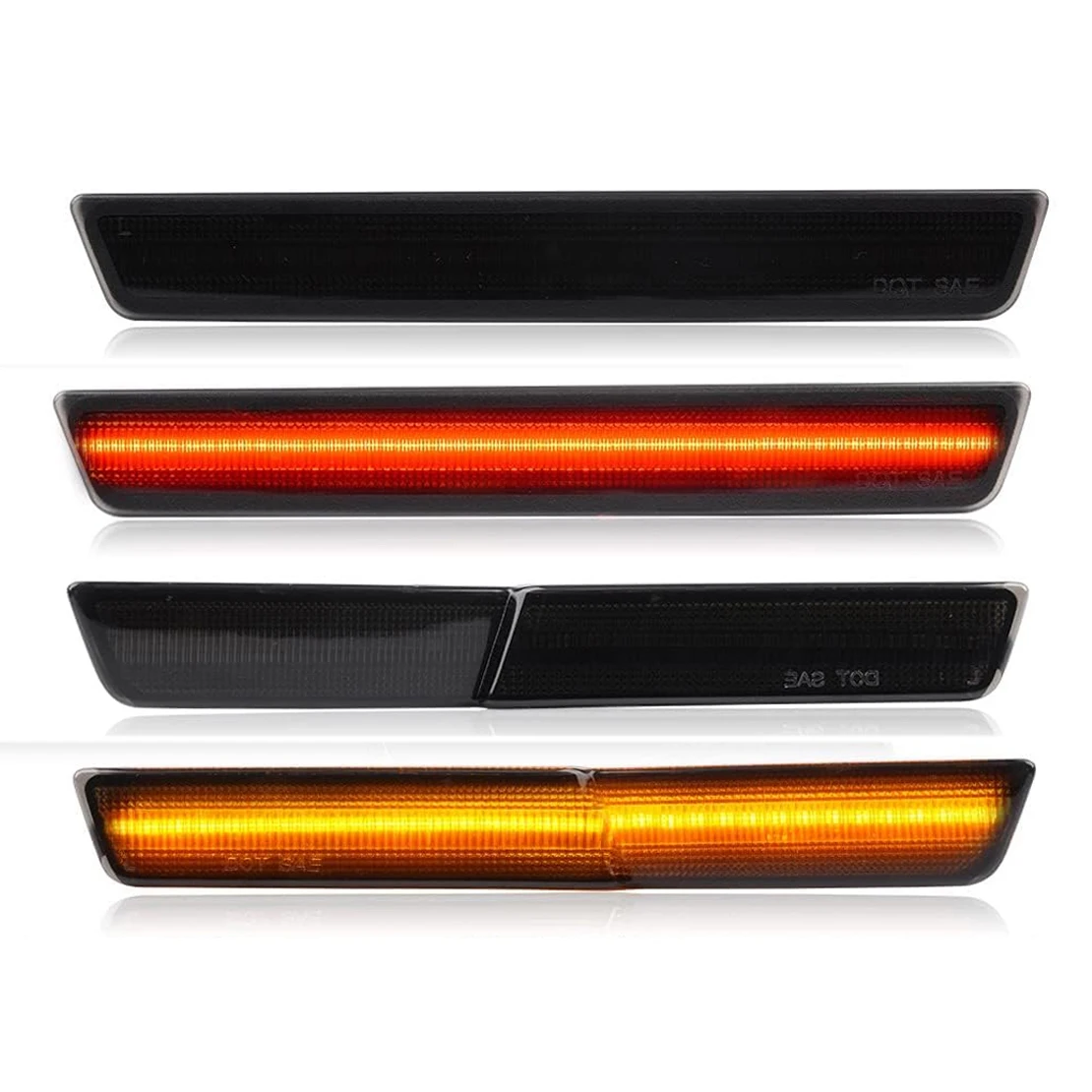 

68195797AB 68195796AB 68195788AB 68195789AB 4 шт. 12В светодиодные передние и задние боковые габаритные огни для Dodge Challenger SRT R/T