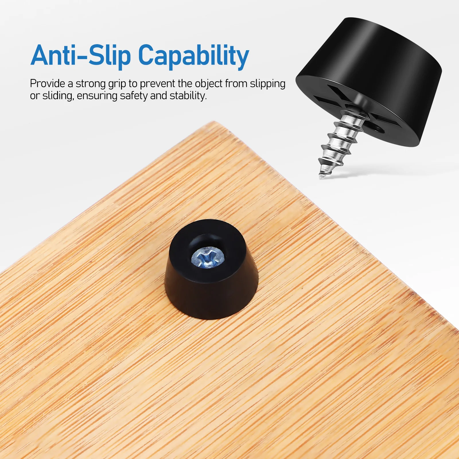 120 ชุด PVC ยางฟุตเฟอร์นิเจอร์ Sliders ขาพลาสติก Pads เก้าอี้ครอบคลุมขนาดเล็กกันชนป้องกันการลื่นไถล