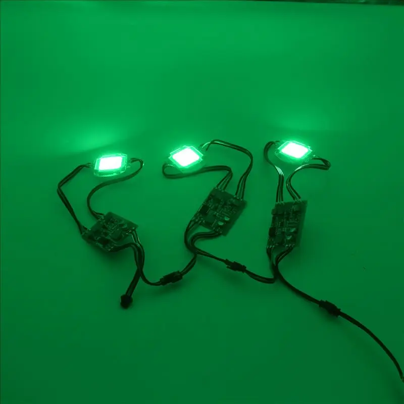 Imagem -05 - Luz do Módulo de Pixel Endereçável Ws2811 dc 12v Programa Rgb Alta Potência 30w 1x