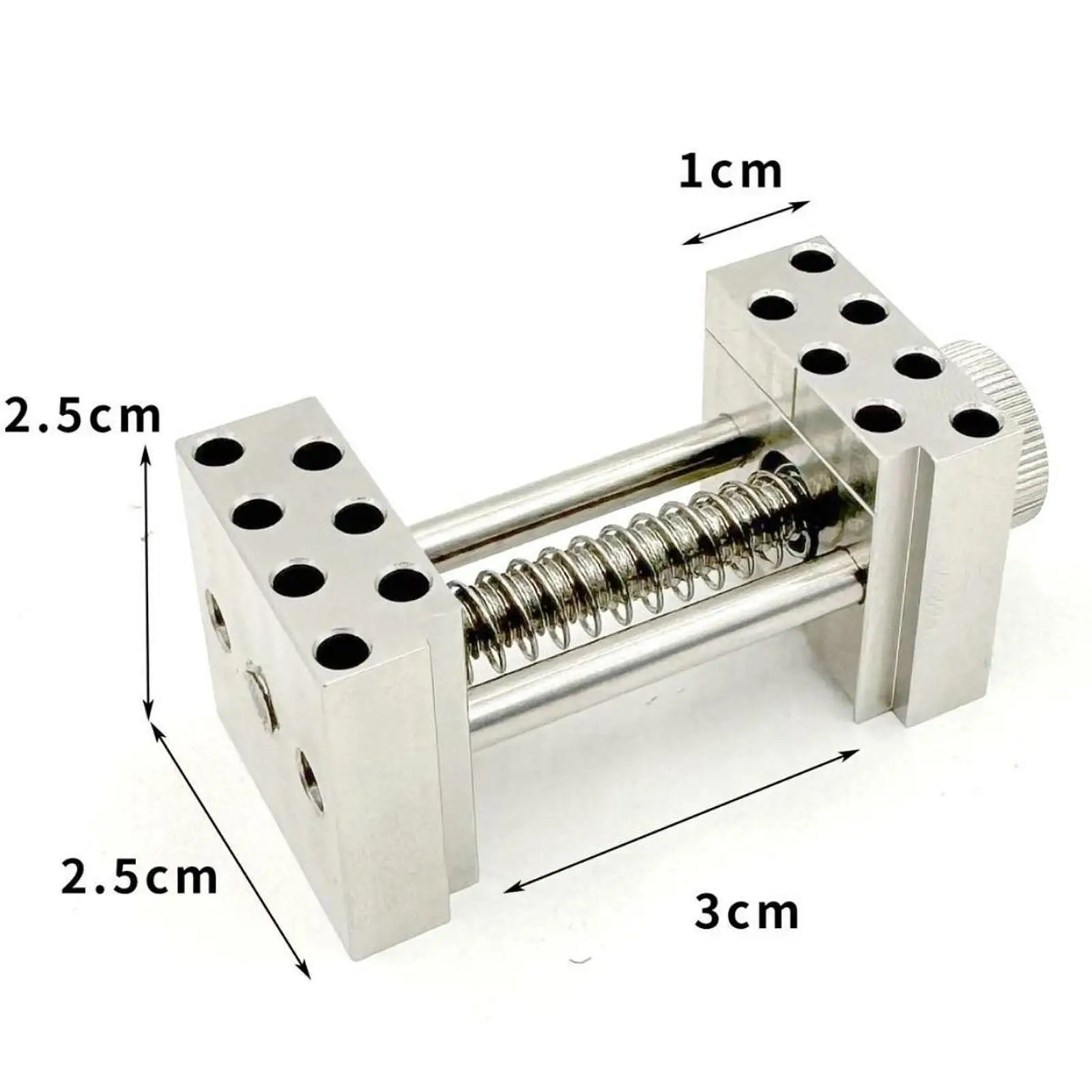 Small Stainless Steel Bench Vise Adjustable Clamp for Models Hobbies Jewelry Watches Repair DIY Craft