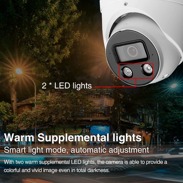 Dahua IPC-HDW3449H-AS-PV 4MP H.265 IR 30M Smart Dual Illumination Active  Deterrence Fixed-focal Eyeball WizSense Network Camera - AliExpress 30