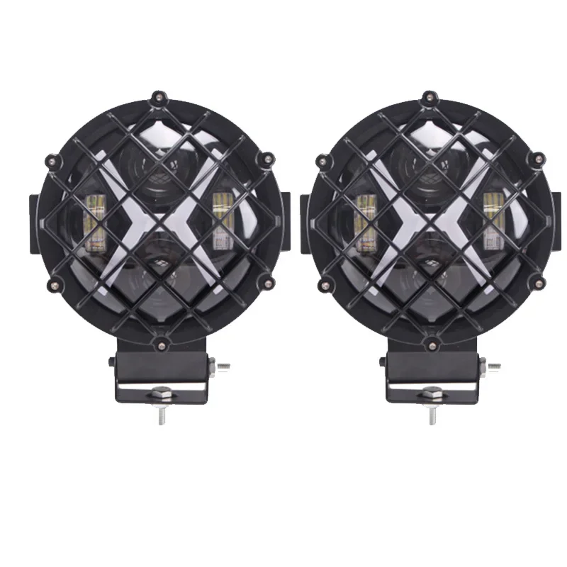 1pc 7 zoll Auto LED Arbeit Licht Bar Fahren Lampe für Jeep Offroad Boot Traktor Lkw 4x4SUV ATV Scheinwerfer 12/24V 40w Scheinwerfer – Detail 3