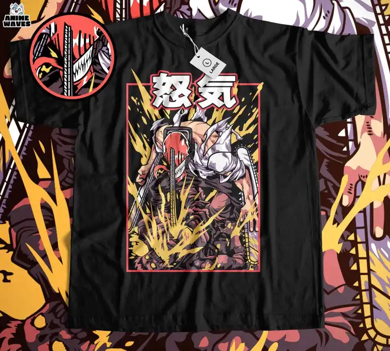 Demon Hunter Legend Unisex T-shirt - Anime Manga Dark Fantasy Tee, Japanese Supernatural Art, Otaku Inspired Clothing