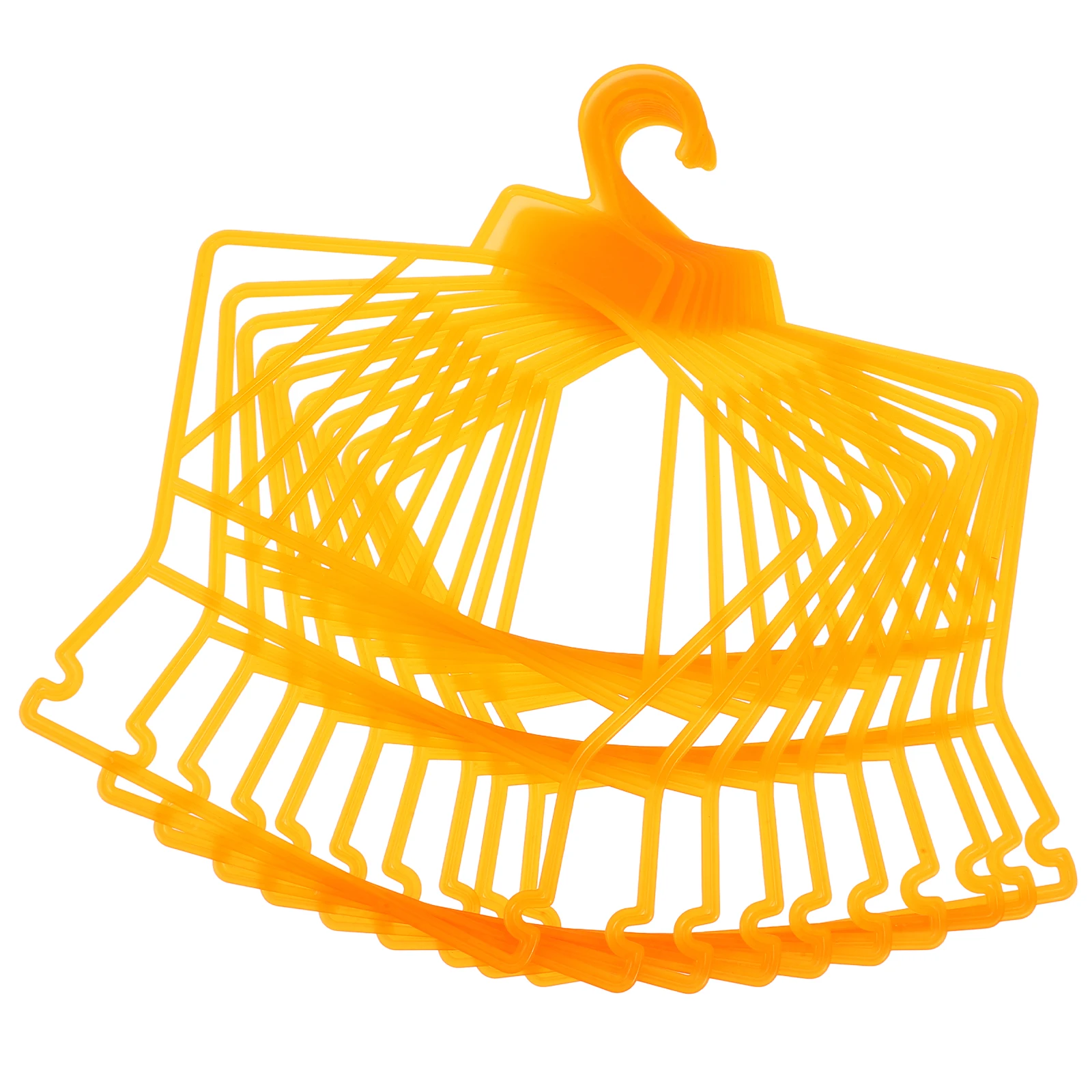 

10Pcs Hangers Plastic Clothes Organizer Small Hangers Garment Outfit Holder Nursery Wardrobe