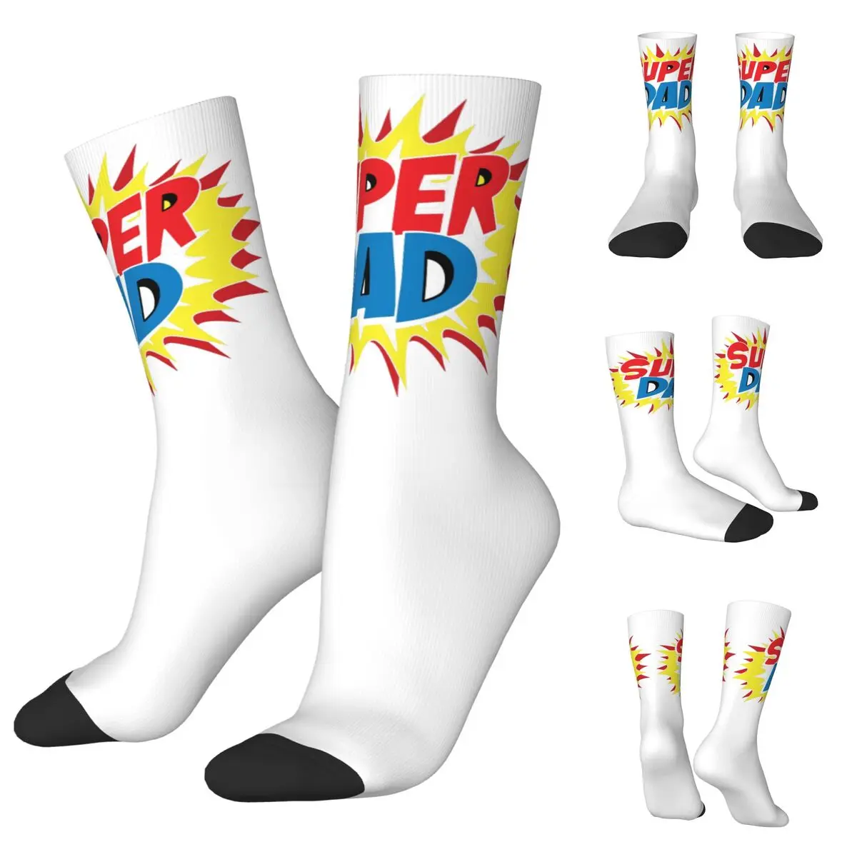 

Super Dad Men Women Socks,Leisure Beautiful printing Suitable for all seasons Dressing Father's Day Gifts