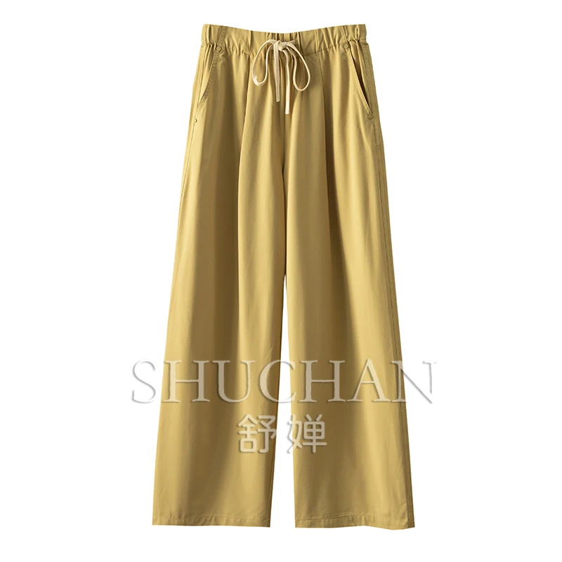 

Safari Style Palazos De Mujer Pantalón COTTON Polyester ModaL SPANDEX Pantalones Mujer Verano Cargo Pants