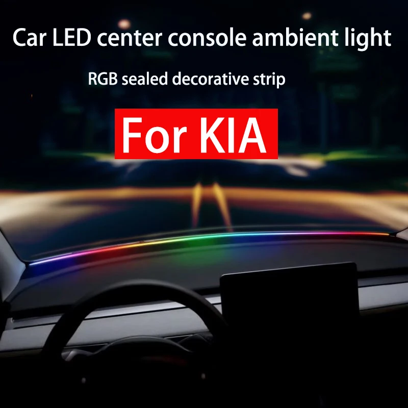 

For Kia K2 K3 K4 K5 KX3 KX5 KX7 Forte Sorento Sportage BONGO CARENS Car lights on the car center console LED RGB decorative