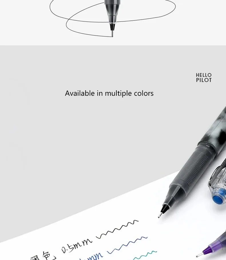 1 Stück Japan Pilot Gelstift P500/P700 zum Schreiben von Prüfungen 0,5/0,7 mm Signature Direct Liquid Große Kapazität Schulbürobedarf – Detail 6