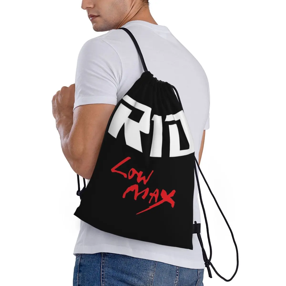 

Bride Jdm Material Backpacks Casual Drawstring Bundle Pocket Sundries Bag Book Bags for Man Woman Students