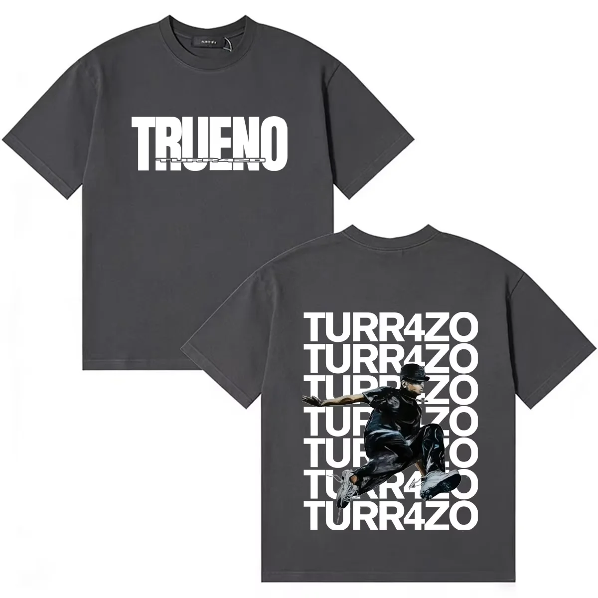 Rapper Trueno 2026 TURR4ZO Bedrucktes Merch-T-Shirt aus Baumwolle, Unisex für Männer und Frauen, Y2k Hip Hop Beliebtes T-Shirt, Streetwear – Detail 5