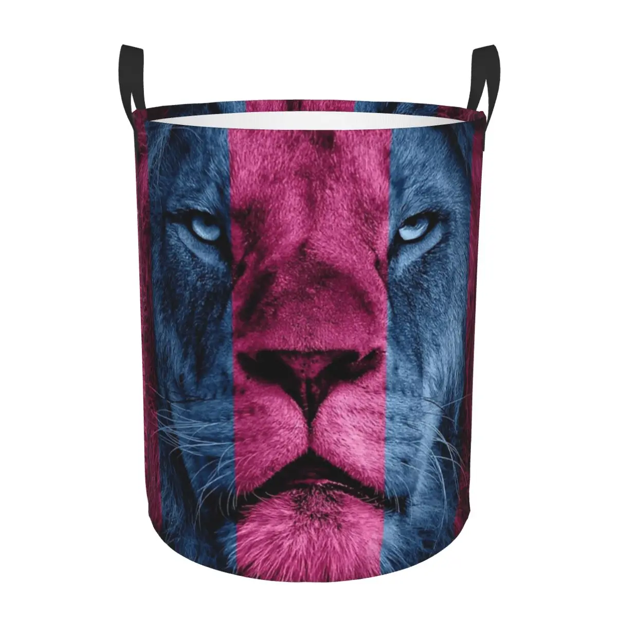 アストンヴィラライオン折りたたみランドリーバスケット汚れた服おもちゃ雑貨収納バスケット大型防水バッグ家庭用子供