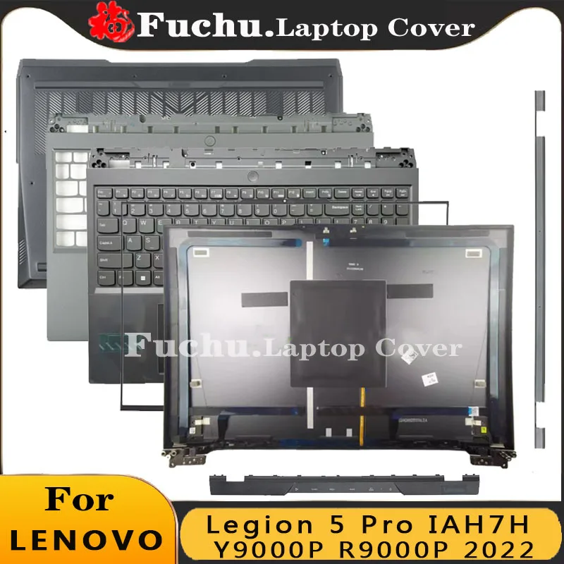 

New Laptop Back Cover For Lenovo Legion 5 Pro IAH7H Y9000P R9000P 2022 Front Bezel Palmrest Upper Bottom Case Hinge Mound Layer