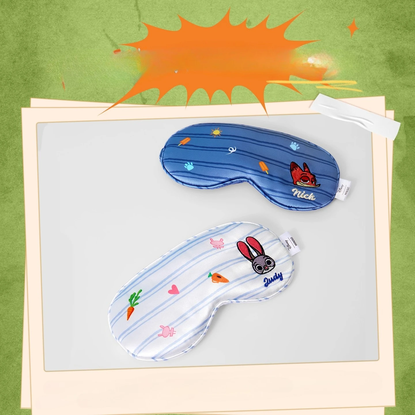 Máscara de dormir listrada Dis - Travel Accessories Disney avaliação e preço