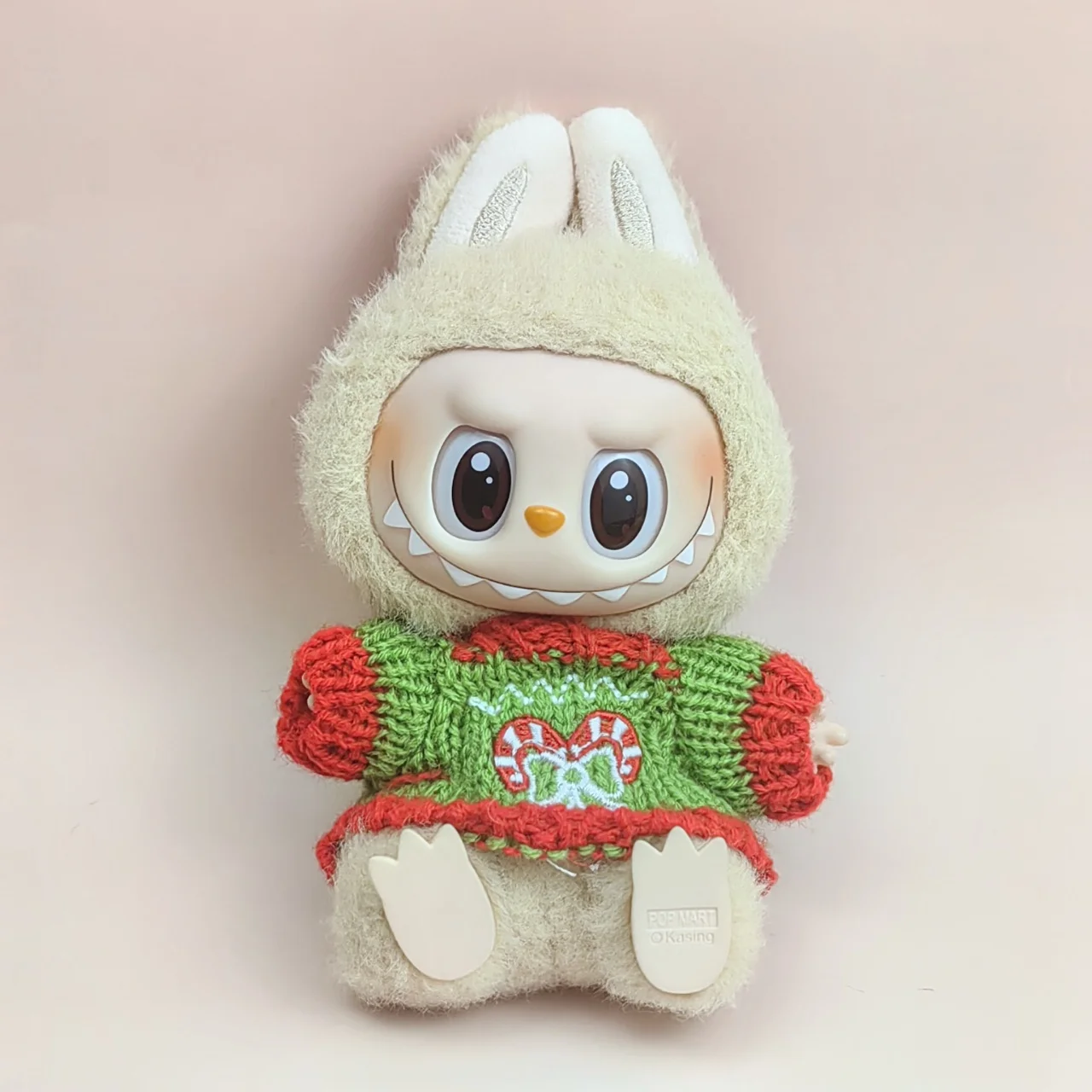 Mini Poppenkleding Outfit Accessoires Voor Labubu Idol V1 V2 Kerst Cookie Man Trui Hoed Nieuwjaar Kleding Cadeau