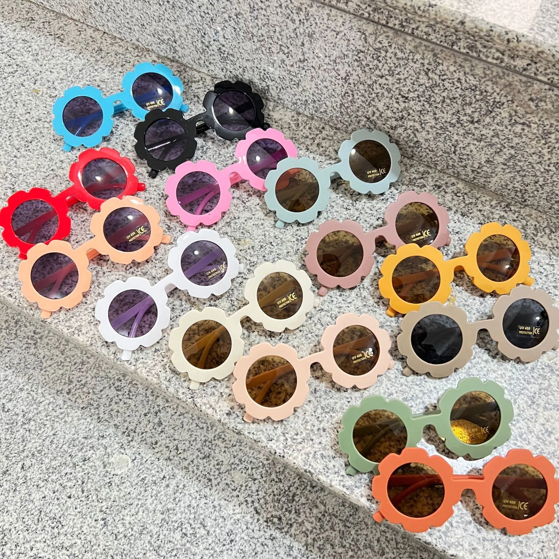2023 neue nette kinder matt gläser farbe serie baby sonnenbrille