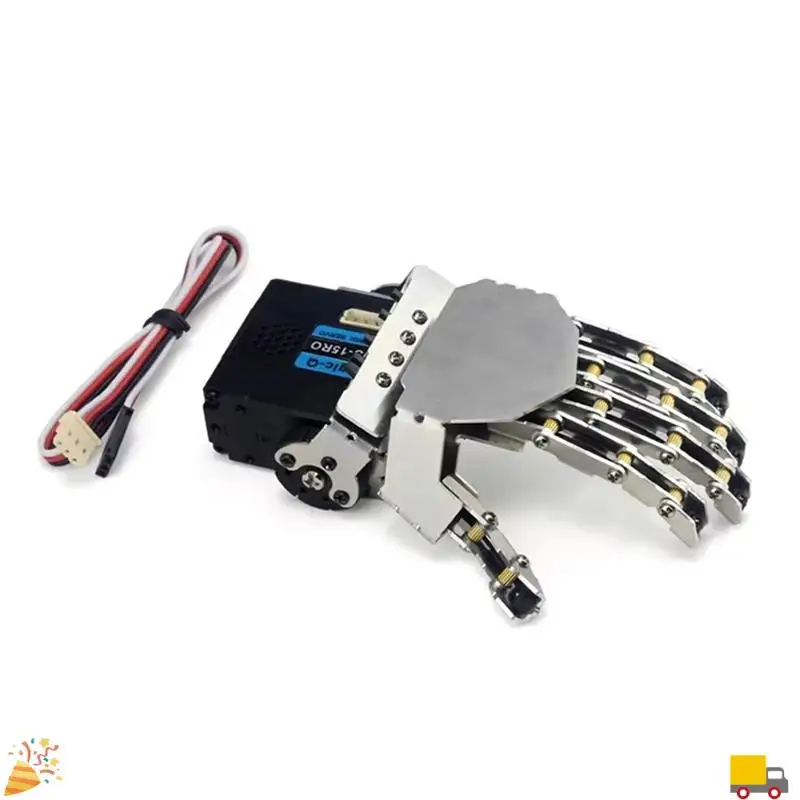 Mini Robot Hand Five Fingers Metal Manipulator Arm For Humanoid Robot DIY Kit