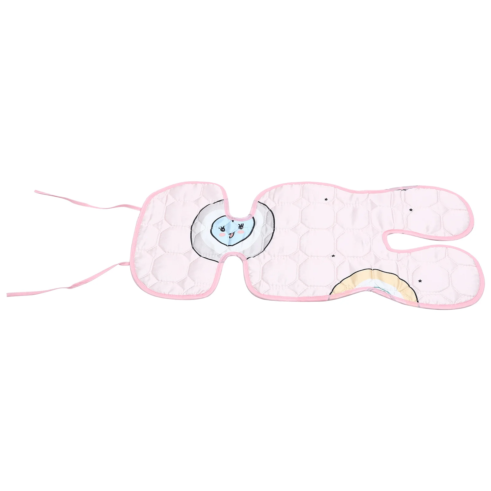 

Stroller Mat Ice Silk Latex Seat Liner Summer Coral Green Water Pearl Cooling Cushion Car Accessories