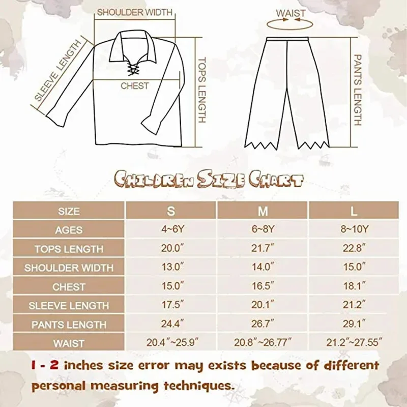 

DY20Pirate Costume Kids Deluxe Costume Pirate Sword Compass Binoculars Gold Coins Diamonds Pirate Accessories for Halloween P MC