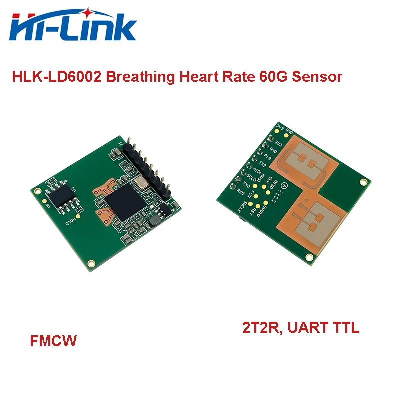 Hi-Link New 60G 2T2R ADT6101P Human Breathing Heart Rate Sensor Module HLK-LD6002