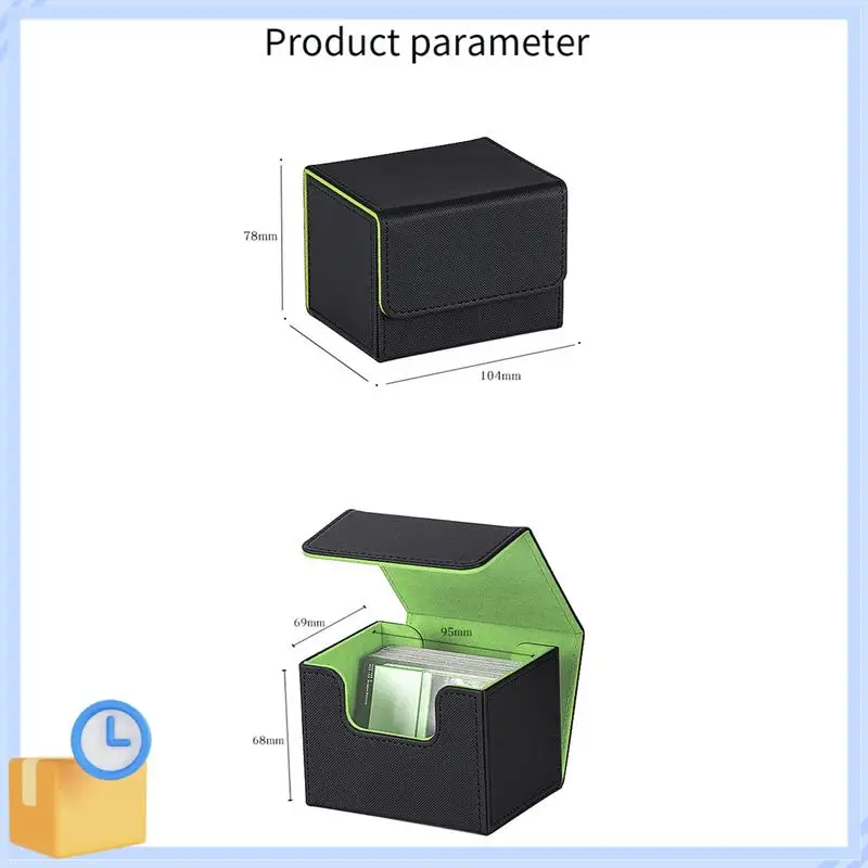 Popular 1 Piece Trading Card Deck Box Card Organizer Protectors Container For 100+ Cards Orange