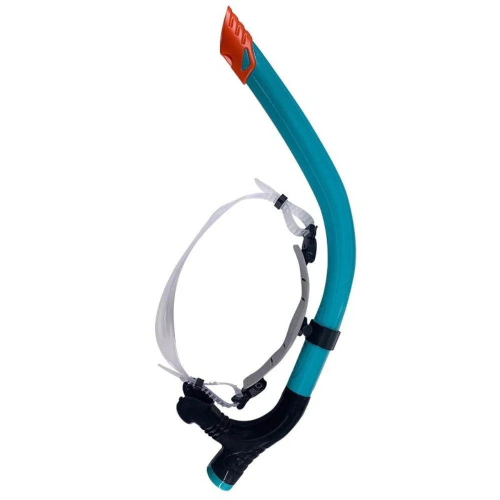 Silicone Mouthpiece Swimming Snorkel Semi-Dry Top One-Way Purge Valve Front Snorkel Front Dry Design Snorkel Tube