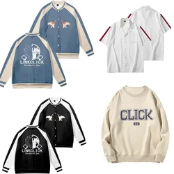 Link Anime Click Baseball Jacket Men Bomber Jacket Outerwear Shiguang Daili Ren Lu Guang Cheng Xiaoshi shirt Cosplay Uniform