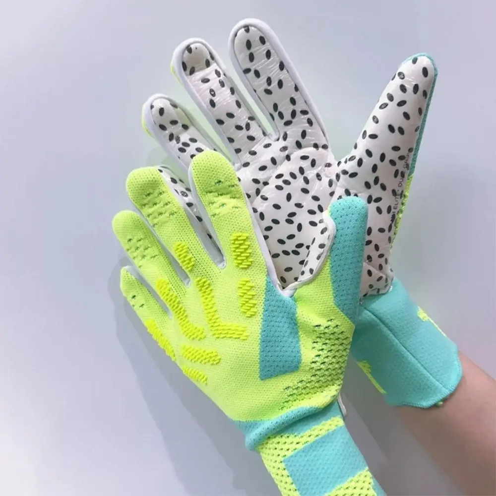 1Pcs Thickened Latex Goalkeeper Gloves Anti-slip Finger Protection Goalie Gloves Breathable Wear-resistant