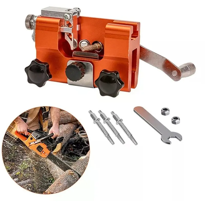 NEW HOT In Stock-Grinding Tool Manual Chain Saw Portable Hand Chainsaw Sharpener Grinder Household Electric Chain Saw Grinding M - view 3