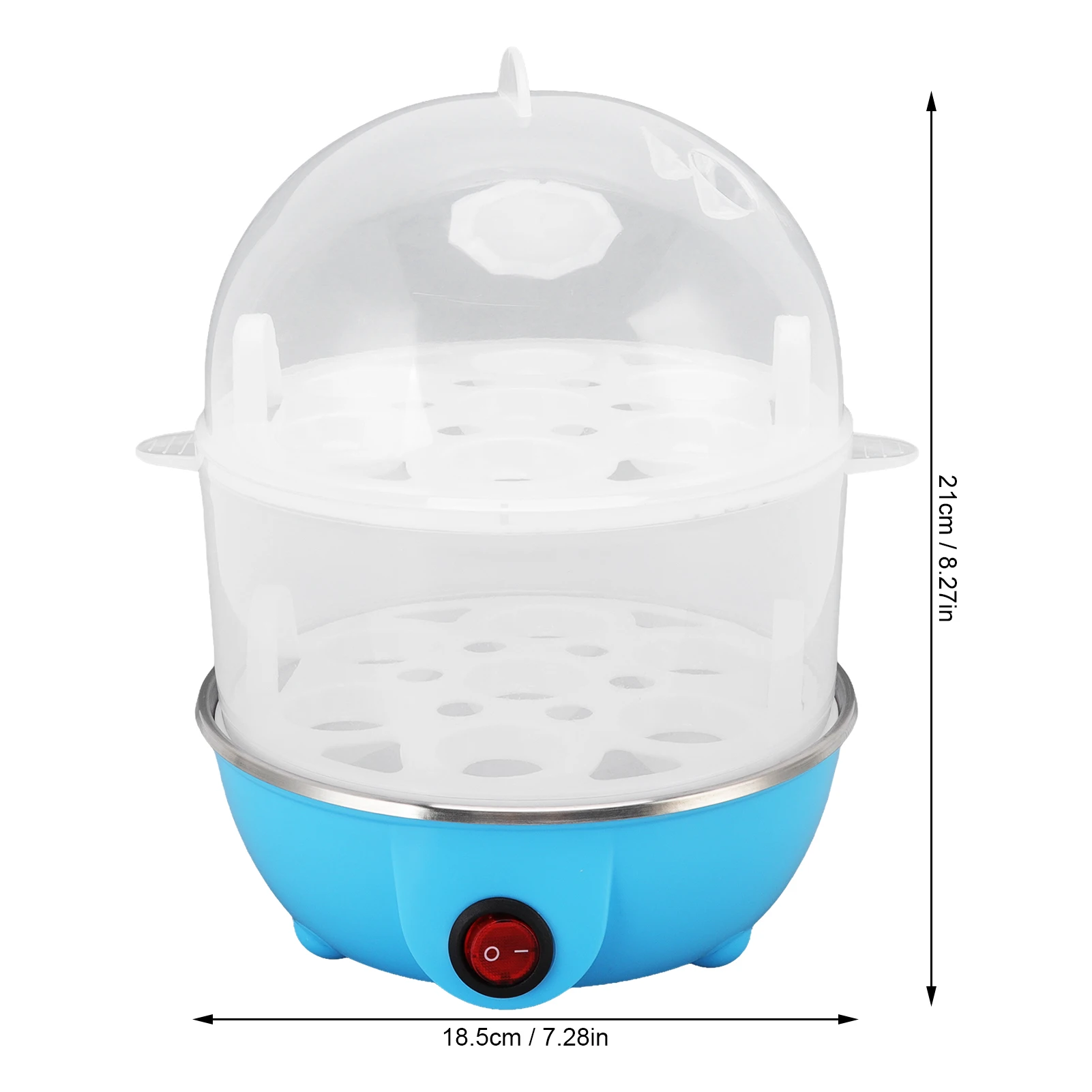 Electric Egg Boiler 14pcs Eggs Double Layer Automatic Mini Steamer Poacher Kitchen Cooking Tool Egg Steamer Breakfast Maker view 5