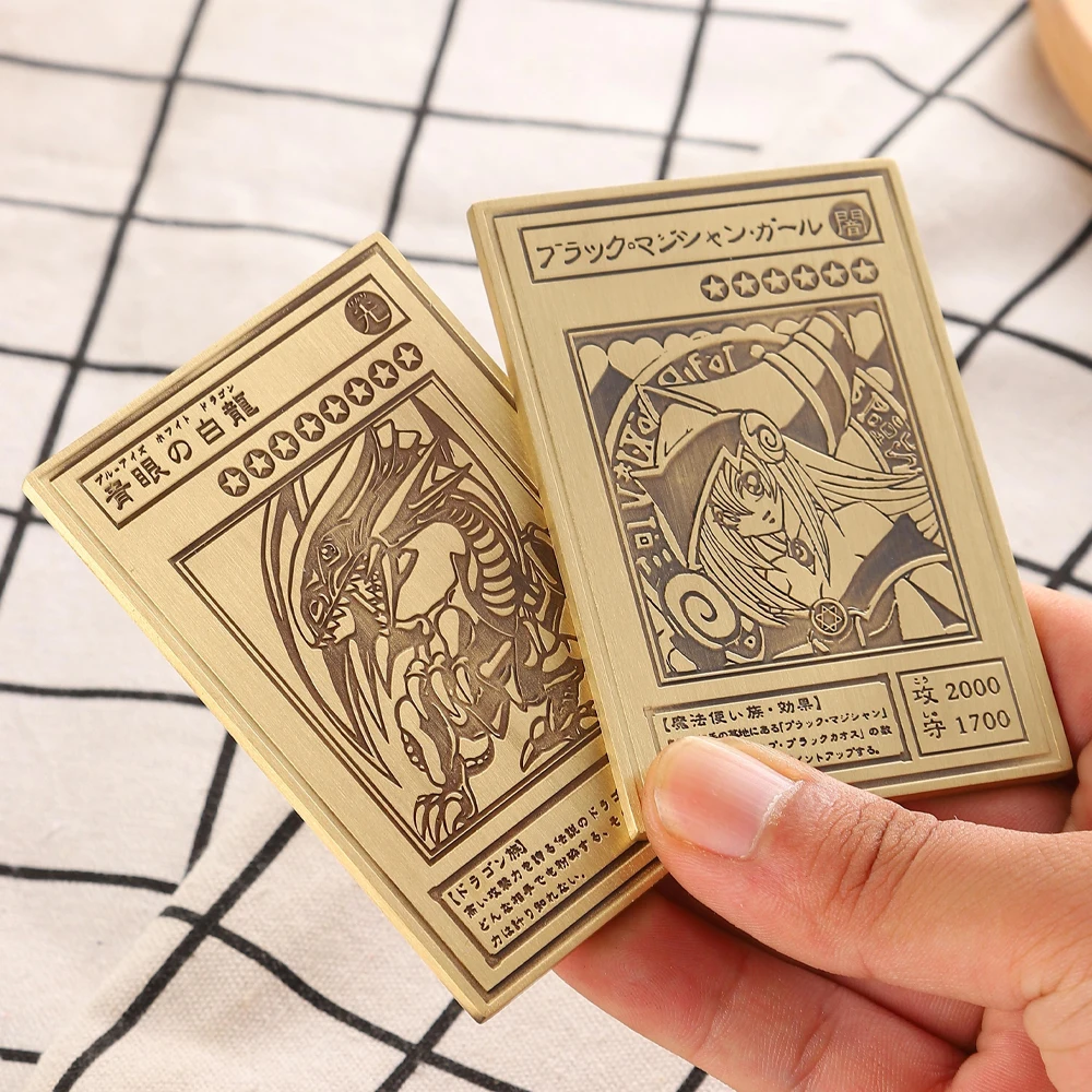 59X86X3Mm Diy Self Made Yu Gi Oh Dark Magician Girl Brass Engraved Collection Card Game Anime Peripherals Card Gift Toys