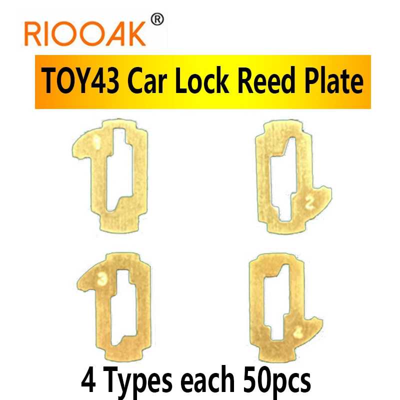 

200pcs/lot TOY43 Car Lock Reed Plate For Toyota Camry Corolla NO.1.2.3.4 Lock Reed Locking Plate Each 50PCS